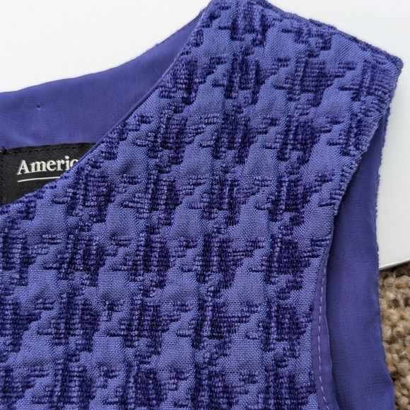 American Apparel Textured Houndstooth Bubble Skirt Preppy Mini Dress Size S - Picture 4 of 10